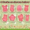 8 Styles Easter Bunny Cookie Cutters, Easter Biscuit Fondant Pastry Cookie Cutter Stamps for Baking, Easter Fun Cookie Cutters Shapes with Bunny Egg Carrot for Party Decorations